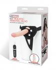 Lux Fetish 6.5" Realistic Vibrating Dildo W/strap On Harness Set Sex Toy Product