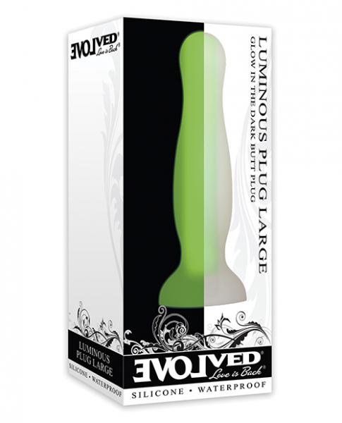 Luminous Anal Plug Large Green Sex Toy Product