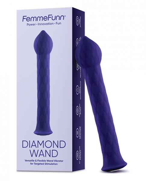 Femme Funn Diamond Wand - Dark Purple Sex Toy Product