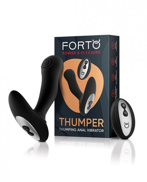 Forto Thumper Anal Vibrator - Black Sex Toy Product