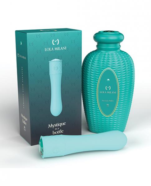 Lola Milani Mystique Bullet W/emerald Bottle - Teal Sex Toy Product