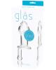 Glas 5 inches Juicer Clear Glass Butt Plug Sex Toy Product Image 2