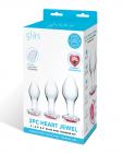 Glas 3 Pc Heart Jewel Glass Anal Training Kit Sex Toy Product