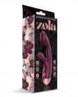 Zola Rechargeable Silicone Dual Massager - Burgundy/rose Gold Sex Toy Product