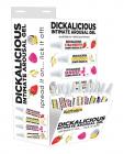 Dickalicious Penis Arousal 2ml Tubes Wall Mount - Asst. Flavors Display Of 144 Sex Toy Product