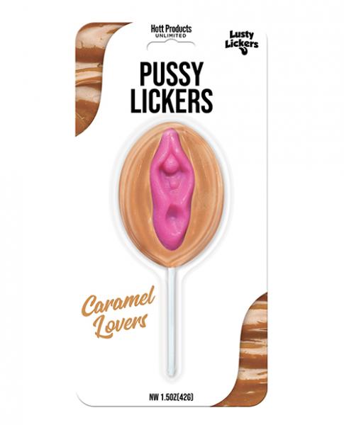 Lusty Lickers Pussy Pop - Caramel Lovers Sex Toy Product