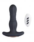 Agas Thrusting Butt Plug W/ Remote Control - Black Sex Toy Product
