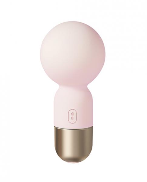 Pokewan Pocket Mini Vibrating Wand Massager - Pale Light Pink Sex Toy Product