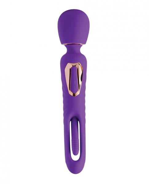 Di-orgasm Vibrating Massage Wand & G-spot Tapping Stimulator - Purple Sex Toy Product