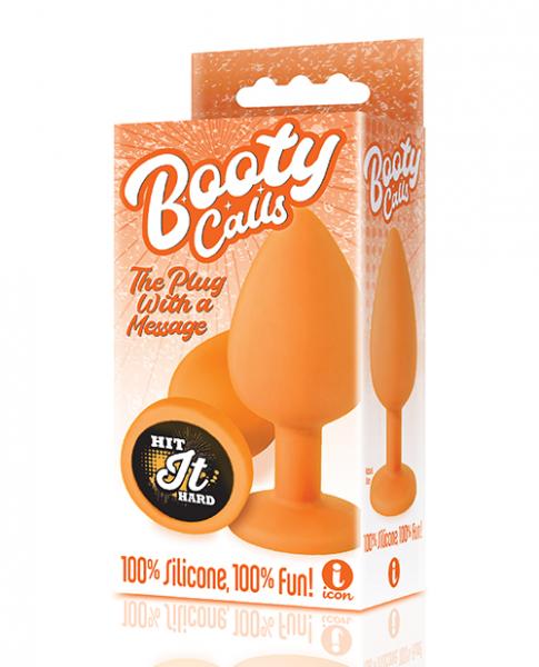 The 9's Booty Calls Hit It Hard Plug - Orange Sex Toy Product