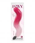 Foxy Fox Tail Silicone Butt Plug - Pink Gradient Sex Toy Product