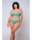 Geometric Lace Bralette & Hipster Teal 2x Sex Toy Product