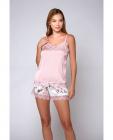 Stretch Cami & Floral Shorts Pink Xl Sex Toy Product