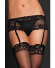 Lace Garter Belt Adjustable Strap Black Queen Sex Toy Product