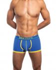 Jack Adams Shorty Boxer Briefs Blue/Yellow Large Sex Toy Product