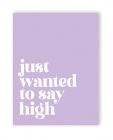 Saying High 420 Greeting Card Sex Toy Product