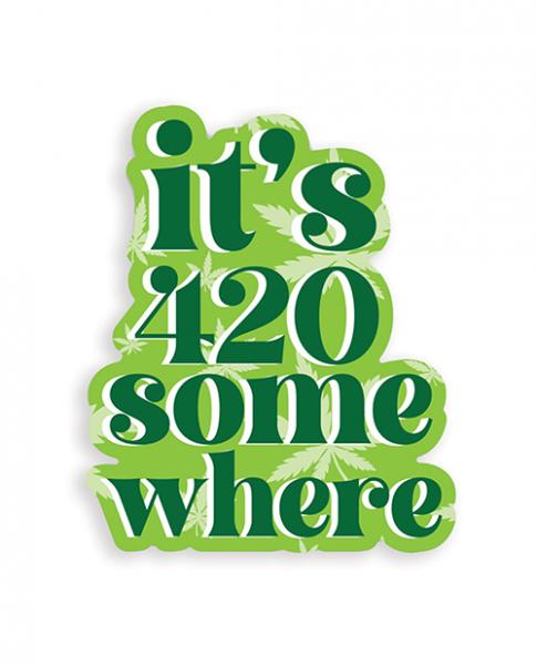It's 420 Somewhere 420 Sticker - Pack Of 3 Sex Toy Product