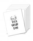 Tits Your Day Naughty Greeting Card - Pack Of 6 Sex Toy Product