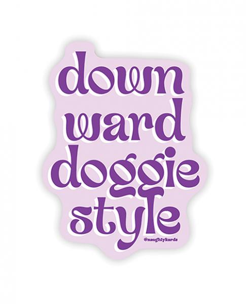Downward Doggie Naughty Sticker - Pack Of 3 Sex Toy Product