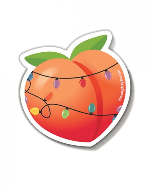 Peach Booty Holiday Sticker - Pack Of 3 Sex Toy Product