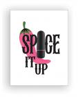 Spice It Up Naughty Greeting Card W/rock Candy Vibrator & Fresh Vibes Towelettes Sex Toy Product