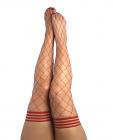 Kix'ies Claudia Large Net Fishnet Thigh Highs Red D Sex Toy Product