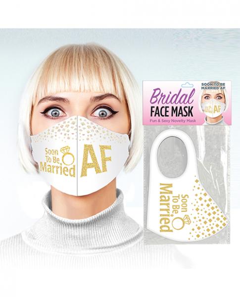 Soon To Be Married Af Face Mask - White Sex Toy Product