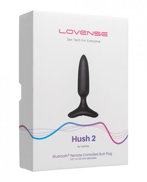 Lovense Hush 2 1" Butt Plug - Black Sex Toy Product
