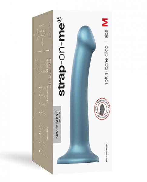 Strap On Me Flexible Dildo - Metallic Blue Sex Toy Product