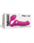 Strap On Me Multi Orgasm Bendable Strapless Strap On Large - Fuchsia Sex Toy Product