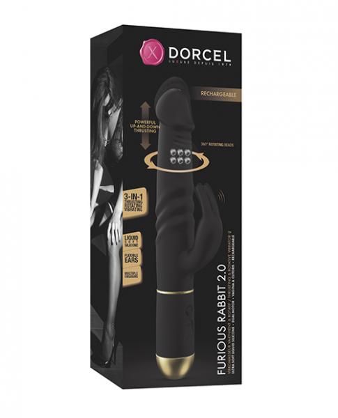 Dorcel Thrusting & Spinning Furious Rabbit 2.0 - Black Sex Toy Product