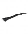 Sultra 16" Lambskin Wrapped Grip Flogger - Black Sex Toy Product