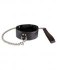 Sultra Lambskin 2 inches Collar With 24 inches Chain Black Sex Toy Product