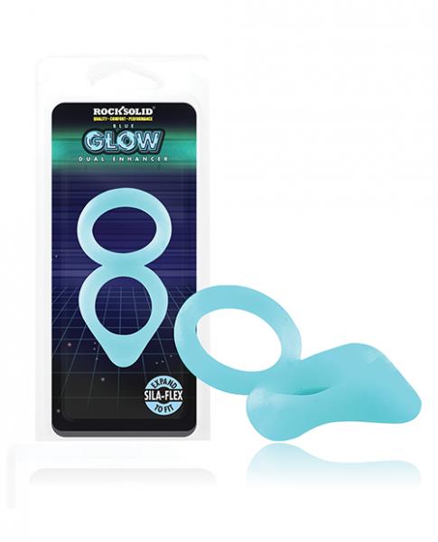 Rock Solid Glow In The Dark Dual Enhancer - Blue Sex Toy Product