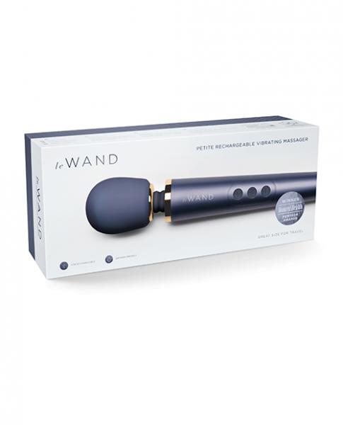 Le Wand Petite Rechargeable Vibrating Massager - Navy Sex Toy Product