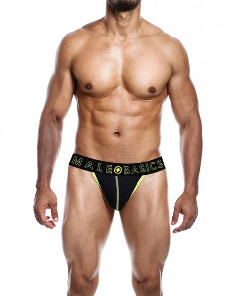 Male Basics Neon Thong Yellow Md Sex Toy Product