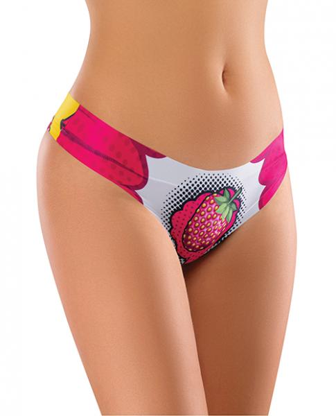 Mememe Intrigue Kissberry Printed Thong Xl Sex Toy Product