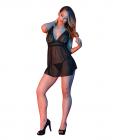 Sexy Time Zoey Babydoll W/flyaway Back Black S/m Sex Toy Product