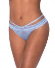 Ooh La Lace Peek-a-boo Cheeky Panty Periwinkle L/xl Sex Toy Product