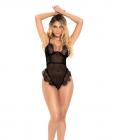Underwire Fishnet Teddy Black S/m Sex Toy Product