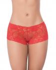 Lace Boyshort Red Lg Sex Toy Product