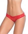 Lace Panty W/back Cage Red Lg Sex Toy Product