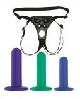 Nobu Tai Silicone Dildo Set W/adjustable Strap On - 3 Piece Kit Assorted Colors Sex Toy Product
