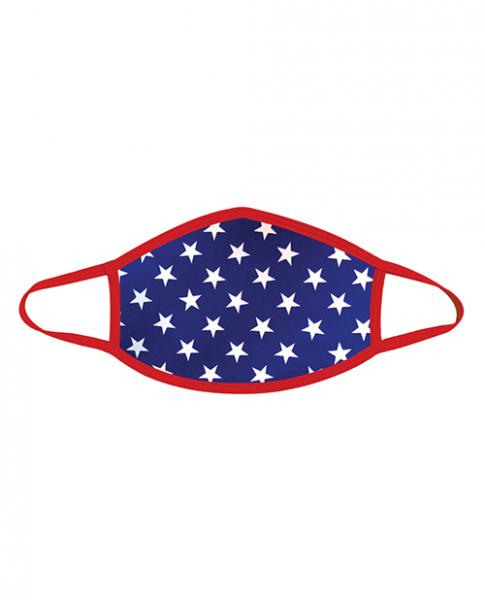 Neva Nude Murica Usa Blue Star Mask W/100% Cotton Liner Red Lg Sex Toy Product