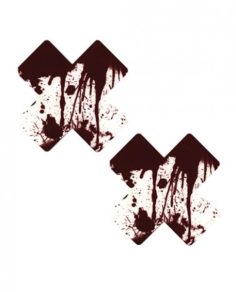 Neva Nude Blood Splatter X Factor Pasties - Red/white O/s Sex Toy Product