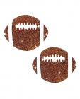Neva Nude Football Glitter Pasties - Brown O/s Sex Toy Product