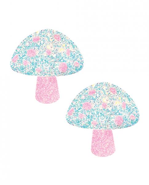Neva Nude Black Light Glitter Shroom Pasties - Pink/white O/s Sex Toy Product