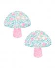 Neva Nude Black Light Glitter Shroom Pasties - Pink/white O/s Sex Toy Product