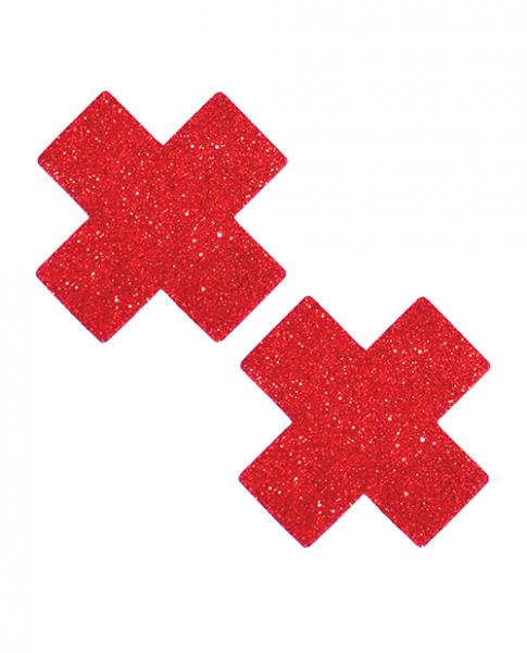 Neva Nude Ravish Me Glitter X Factor Pasties - Red O/s Sex Toy Product