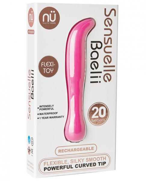 Sensuelle Baelii Flexible G Spot Vibe 20 Functions Pink Sex Toy Product